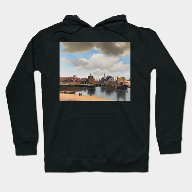 View of Delft - Johannes Vermeer Hoodie by themasters